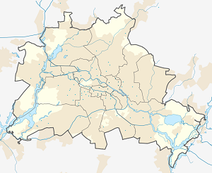Mapa de Friedrichshain-Kreuzberg con etiquetas para cada partidario.